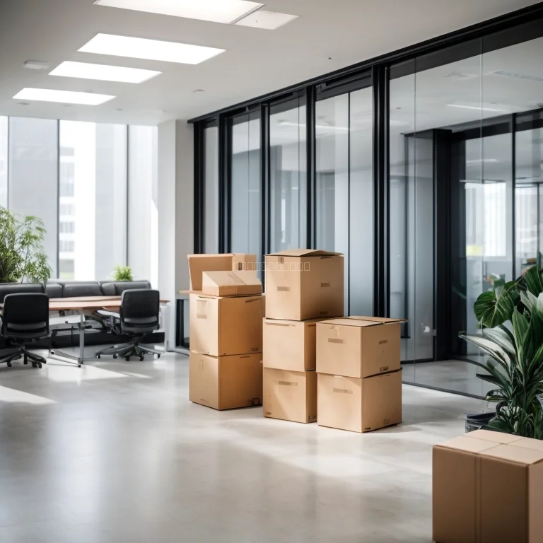 オフィス移転のステップを示す図